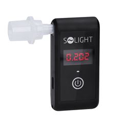 Solight alkohol tester mini, Fuel Cell, 0,0 - 5,0‰ BAC,citlivosť 0,08‰