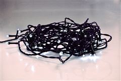 Solight LED vonkajšia vianočná reťaz, 200 LED, 10m, prívod 5m, 8 funkcií, IP44, studená biela