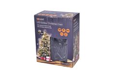 Solight LED vonkajšia vánočná reťaz, 200 LED, 20m, prívod 5m, 8 funkcií, časovač, IP44, teplá biela