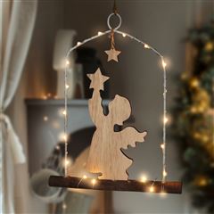 Solight LED závesná dekorácia - anjel, 20x LED, 2xAA