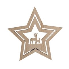 Solight LED nástenná dekorácia vianočná hviezda, 24x LED, 2x AA