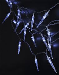 Solight LED vonkajšie cencúle, 50LED, časovač, 8 funkcií, IP44, 3xAA batérie