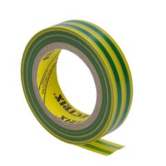 Solight izolačná páska, 15mm x 0,13mm x 10m, žltozelená