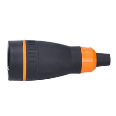 Solight zásuvka do vlhka, priama, IP40, čierna-oranžová