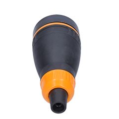 Solight zásuvka do vlhka, priama, IP40, čierna-oranžová