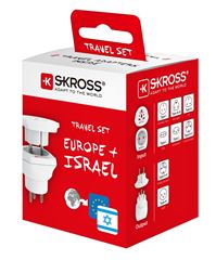 SKROSS cestovný adaptér do Izraela, typ H