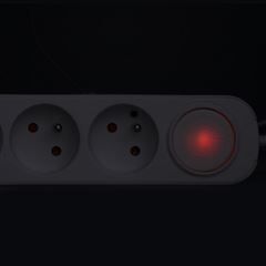 Solight predlžovací prívod 3 zásuvky, USB A+C 20W PD, 5m, 3 x 1mm2, biely, vypínač