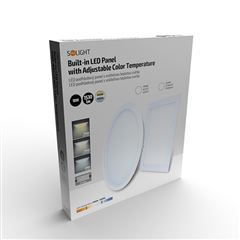 Solight LED mini panel CCT, podhľadový, 18W, 1530lm, 3000K, 4000K, 6000K, štvorcový