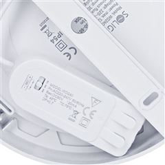 Solight LED mini panel kúpeľňový 2v1, 3CCT, podhľadový / prisadený, 12W, 1020lm, IP54, strieborna, okrúhly