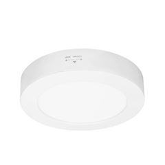Solight LED mini panel kúpeľňový 2v1, 3CCT, podhľadový / prisadený, 12W, 1020lm, IP54, biela, okrúhly