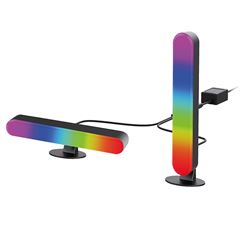 Solight LED RGB osvetlenie Gaming, diaľkový ovládač, zvukový senzor, USB