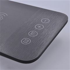 Solight LED stmievateľná lampička s bezdrôtovým nabíjaním, 10W,  zmena chromatickosti, sivá