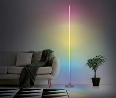 Solight LED smart stojaca lampa Rainbow, wifi, RGB, CCT, 140 cm