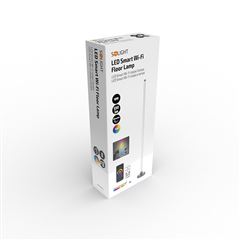 Solight LED smart stojaca lampa Rainbow, wifi, RGB, CCT, 140 cm