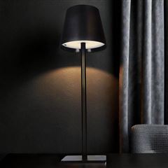 Solight LED nabíjacia lampička Lucca, 120lm, zmena CCT, stmievanie, čierna