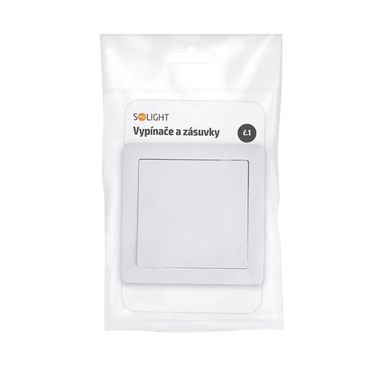Solight vypínač Slim č. 1 jednopólový, biely