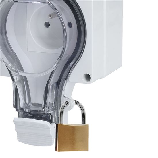 Solight zásuvka IP66 s vypínačom, vodotesná a prachotesná