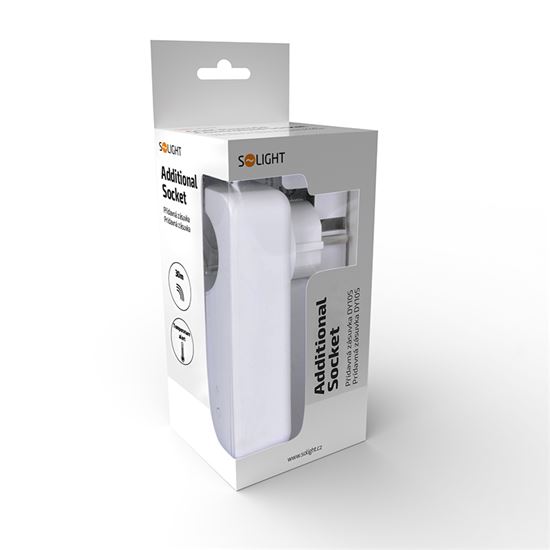 Solight prídavná zásuvka pre GSM zásuvku