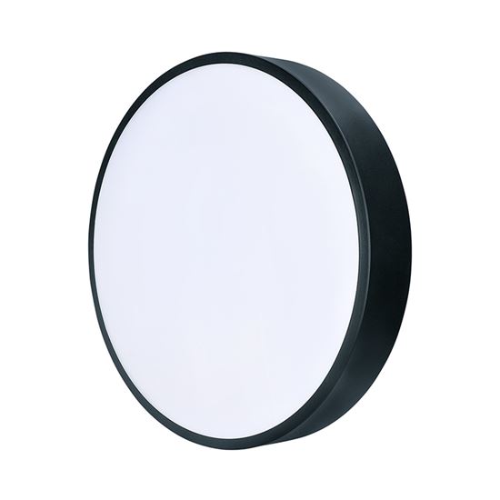 Solight LED stropné osvetlenie LECCE, 3CCT, 36W, 2100lm, 30cm, 3000/4000/6000K, čierna