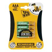 JCB RTU NiMH AAA/R03, 900mAh, prednabitá, blister 4 ks