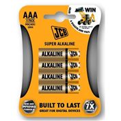 JCB SUPER alkalická batéria LR03, blister 4 ks