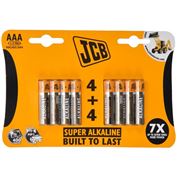 JCB SUPER alkalická batéria LR03, blister 8 ks