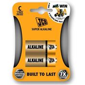 JCB SUPER alkalická batéria LR14, blister 2 ks