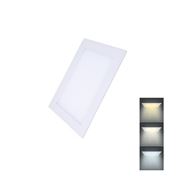 Solight LED mini panel CCT, podhľadový, 6W, 450lm, 3000K, 4000K, 6000K, štvorcový