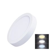 Solight LED mini panel CCT, prisazený, 12W, 900lm, 3000K, 4000K, 6000K, okrúhly