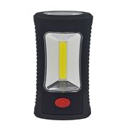 Solight LED svietidlo pracovné, 120+40lm, 3W COB + 3 SMD LED, hák + magnet, 3 x AAA