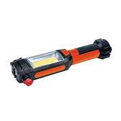Solight LED multifunkčné svetlo, 180+70lm, 3W COB + 1W LED, klip, magnet, flexibilný, 3x AAA