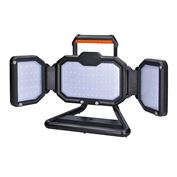 Solight LED reflektor, 30W, prenosný, nabijací, 3000lm, oranžovo-čierny