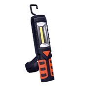 Solight multifunkčná nabíjacie LED lampa, 3W COB, 250 + 40lm, Li-Ion, USB, čiernooranžová