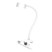 Solight LED stolná nabíjacia lampička, 2W, 210lm, 3CCT, biela, clip