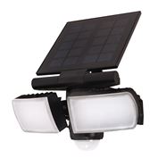 Solight LED solárne svetlo so senzorom, 8W, 600lm, Li-on, čierna