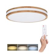 Solight LED osvetlenie s diaľkovým ovládačom Woody, 48W, 3360lm, 38cm, zmena chromatickosti, stmievateľné