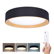 Solight LED osvetlenie s diaľkovým ovládačom Larios Black, 48W, 3360lm, 39cm, zmena chromatickosti, stmievateľná