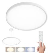 Solight LED osvetlenie s diaľkovým ovládačom Estela White, 50W, 5400lm, 60cm, URG<19, závesné aj prisadené
