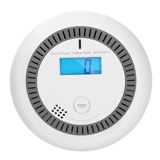 Solight detektor spalín CO + alarm, 85dB, 3x AA batéria