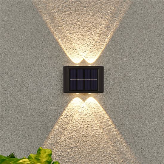 Solight LED solárne nástenné svetlo, teplá a studená biela, 15x10cm