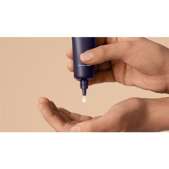 Dyson Chitosan Pre-style krém pre rovné až vlnité vlasy s ľahkou výživou, 30 ml