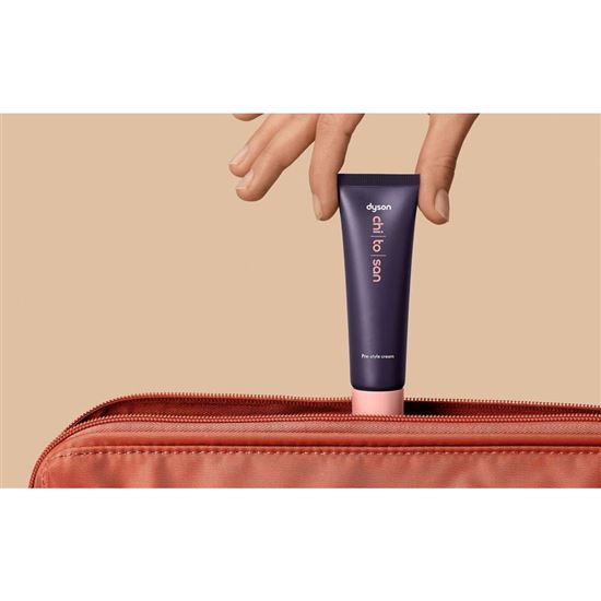 Dyson Chitosan Pre-style krém pre rovné až vlnité vlasy s ľahkou výživou, 30 ml