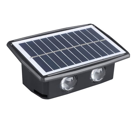 Solight LED solárne nástenné svetlo, teplá a studená biela, 15x10cm