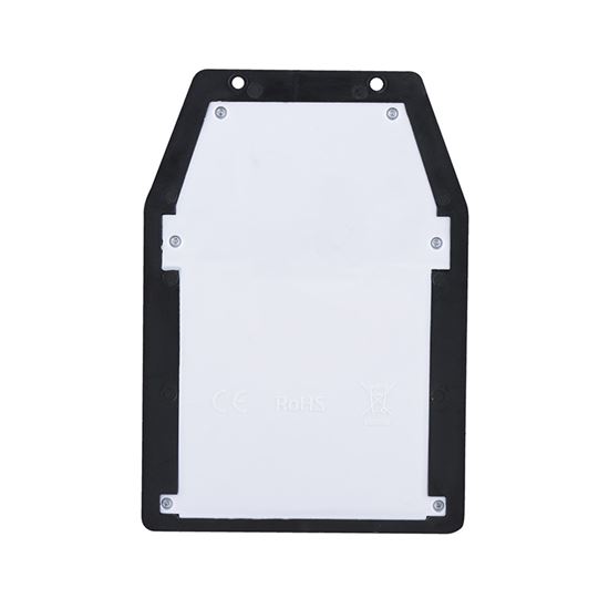 Solight LED solárna lampáš nástenná, teplá biela, 12x17cm, čierna
