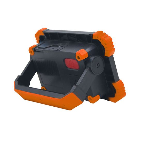 Solight LED reflektor, 10W, prenosný, nabijací, 1000lm, oranžovo-čierny
