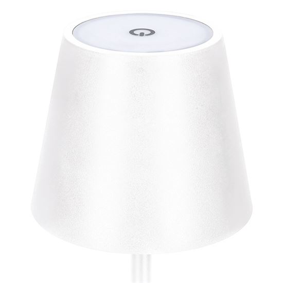 Solight LED nabíjacia lampička Lucca, 120lm, zmena CCT, stmievanie, biela