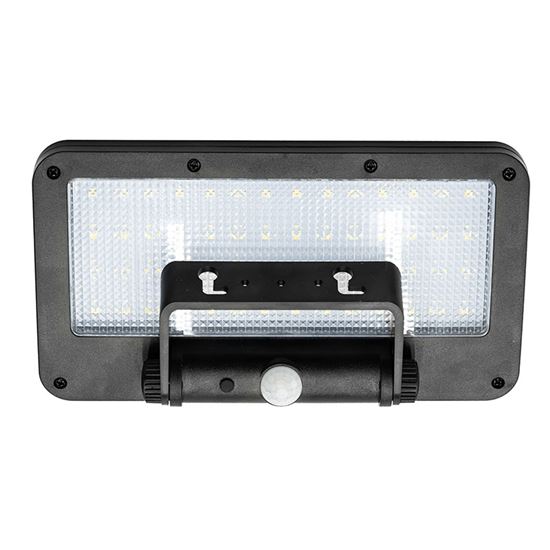 Solight LED solárne svetlo so senzorom, 5W, 500lm, 4000K, Li-Ion, čierna