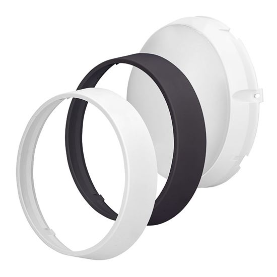 Solight LED vonkajšie osvetlenie, nastaviteľná teplota svetla - 3CCT, 15/18/20W, 1800lm, 22cm, 2v1 - biely a čierny kryt
