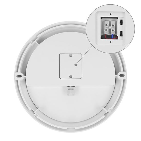 Solight LED vonkajšie osvetlenie, nastaviteľná teplota svetla - 3CCT, 15/18/20W, 1800lm, 22cm, 2v1 - biely a čierny kryt