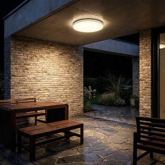 Solight LED osvetlenie Corato s nastaviteľnou wattážou a CCT, IP54, 21-32-42W, max. 4200lm, 3CCT, 38cm